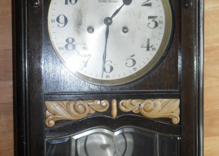 Grajewo ogłoszenia: Zegar wiszący słynnej firmy niemieckiej Gustav Becker, w pięknym...
